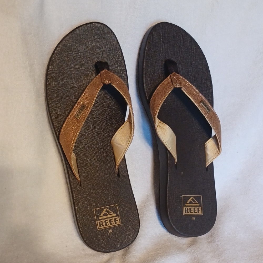 Reef Brown and Tan Women's Flip Flop Sandals
